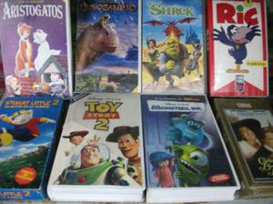 lote de 17 películas vhs disney y otras, excelente