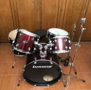 Batería Ludwig Accent Cs Combo C/ Parches Remo