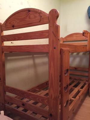 CAMA CUCHETA DE PINO