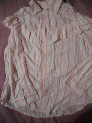 Camisa Blanca Rosa