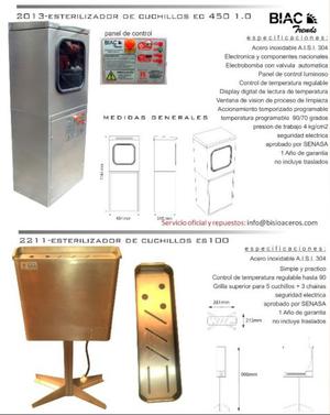 Esterilizador De Cuchillos Acero Inoxidable 304 E.s. 100