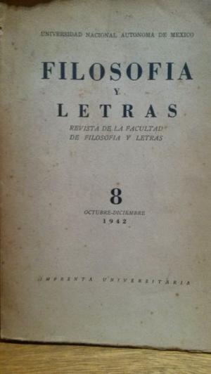 Filosofia y letras Revista Nro - Mexico