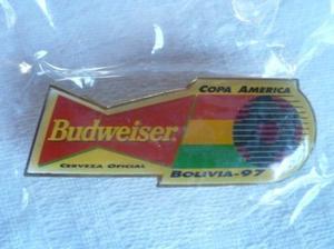Pin Cerveza Budweiser Conmemorativo Copa América Bolivia