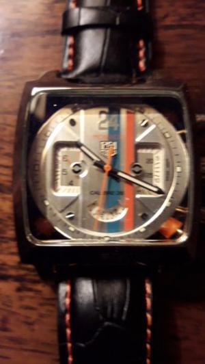 RELOJ TAG HEUER MONACO CALIBRE 36 AUTOMATICO 2 FECHADORES