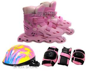 Rollers Patines Extensibles + Casco + Protecciones + Mochila