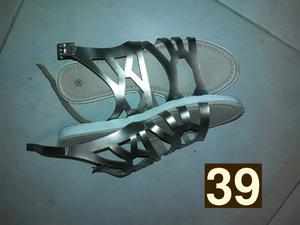 Sandalias bajas dorado