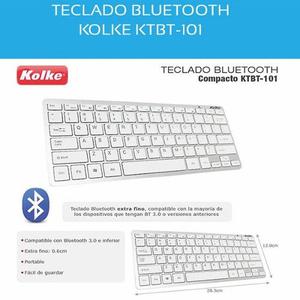 Teclado Inalambrico Bluetooth Ipad Tablet Smartphone Kolke