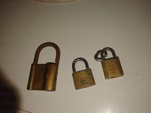 candados antiguo sin llaves 3 unidades