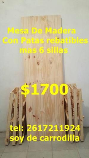 meson y sillas plegables