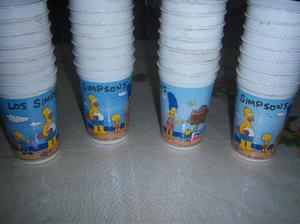 vasos simpson de coleccion