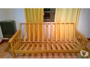 Armazón de madera para futón color maíz. Precio a