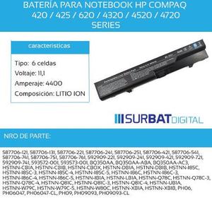 Bateria P/ Notebook Hp Compaq  Series