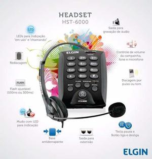 Headset - Cabezal Operadora Telefonico Elgin Hts-