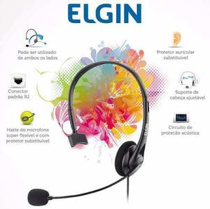 Headset - Vincha/operadora Telefonico Elgin Ft02