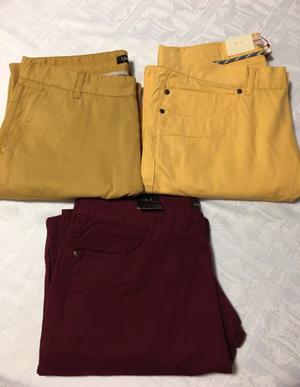 Líquido lote de pantalones de gabardina variedad de talles