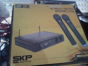 Microfonos inalambricos SKP uhf como nuevos