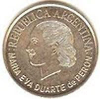 Moneda de 2 pesos EVITA