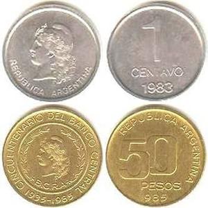 Monedas serie peso argentino