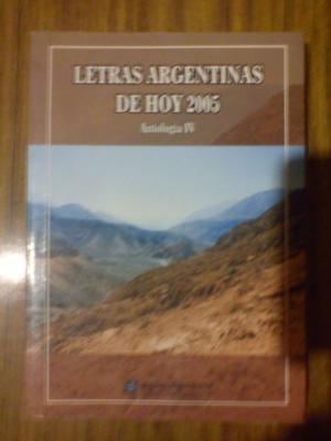 letras argentinas de hoy  antologia iv