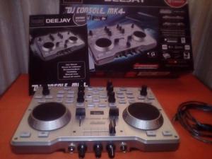 CONTROLADOR HERCULES DJ CONSOLE MK4 CON PLACA DE AUDIO 4