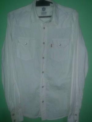 Camisa Hombre "LEVI´S" Talle S, Broches Nacarados, Muy Buen