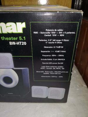 Home Theater Bowmar 5.1 Bw-ht20 Muy Poquitito Uso Ver