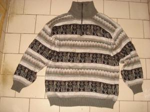 Pullover sweter polera 100% lana de alpaca Peruana