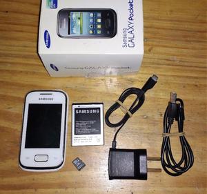 Samsung Galaxy Pocket + Cargador + Cable USB + Micro SD 8 GB