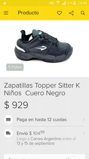 Zapatillas Topper sitter kids número 32