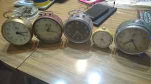 5 Relojes-Despertadores (Lote)