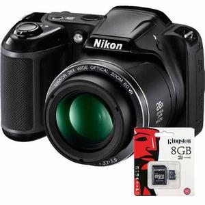 Camara Nikon L340 Coolpix Sd 8gb 20mp 28x Zoom Hd Sup B500