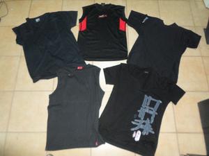 Lote de 5 remeras usadas marca Levis, Ona, etc,