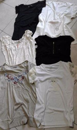 VENDO REMERAS MANGAS CORTAS, TALLES S, M Y L. $ 120 CADA