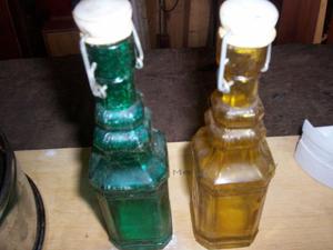 frascos para aceite y vinagre - lote 210