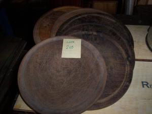 platos de madera - lote 208