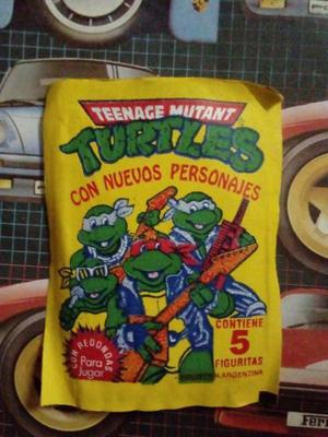 10 sobres de figuritas de las tortugas ninjas zona sur