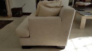 2 sofas tela impecables se venden por unidad o conjunto -