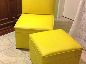 Conjunto de Sillones chicos de cuero ecológico, muy