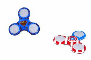 Fidget Spinner Luminoso Antiestrés Superman C/america Lelab
