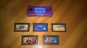 Game Boy Micro + 5 Juegos De Gba