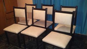 Juegos de 6 sillas reforzadas $