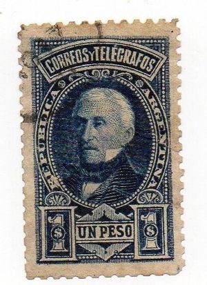 Sellos Postales Argentinos Próceres Nacionales .