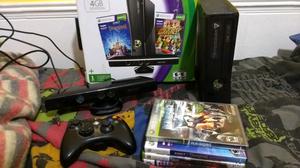 Xbox 360slim 4gb+ Kinet+ 4 Juegos​+ jostick