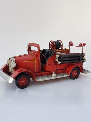 Camion Bombero En Miniatura Chapa