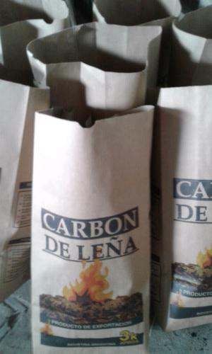 Carbón vegetal bolsas de papel por 3kg