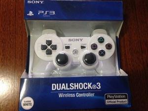 Joystick Ps3 Sony Dualshock 3 Ps3 Sellado Original Blanco