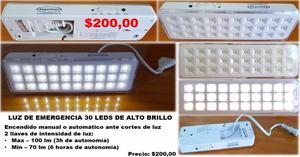 Luz de emergencia con 30 LEDs de alto brillo