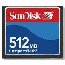 Memoria Compact Flash 512mb Sandisk