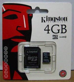 Memoria Kingston 4gb Sd Micro Sd Clase 4 - La Plata