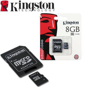 Memoria Micro Sd C/adaptador 8 Gb Kingston Clase 4